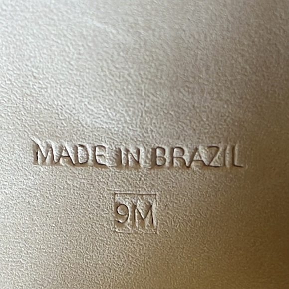 Steve Madden Chunky woven texture sets. tall flared heel , open toe size 9m - Picture 10 of 10